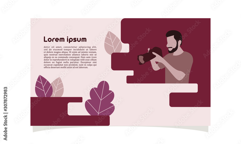 Photographer Concept Vector Flat Illustration for landing page, wallpaper, background, banner, advertising, web, business. people using camera. Photographer Concept Vector Flat Illustration for landing page, wallpaper, background, banner, advertising, web, business. people using camera.