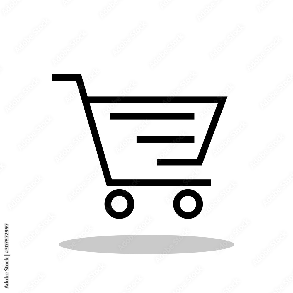 Shopping icon in flat style. Shopping symbol for your web site design, logo, app, UI Vector EPS 10. Shopping icon in flat style. Shopping symbol for your web site design, logo, app, UI Vector EPS 10.