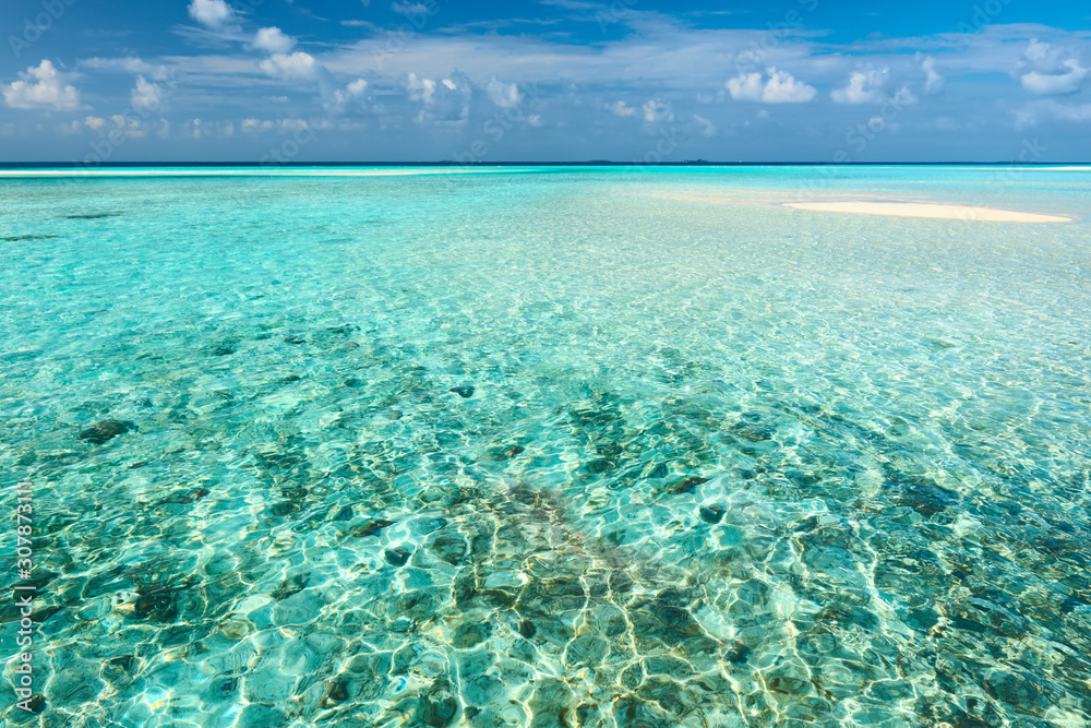 Cloudly Sky with Turquoise Ocean Cloudly Sky with Turquoise Ocean