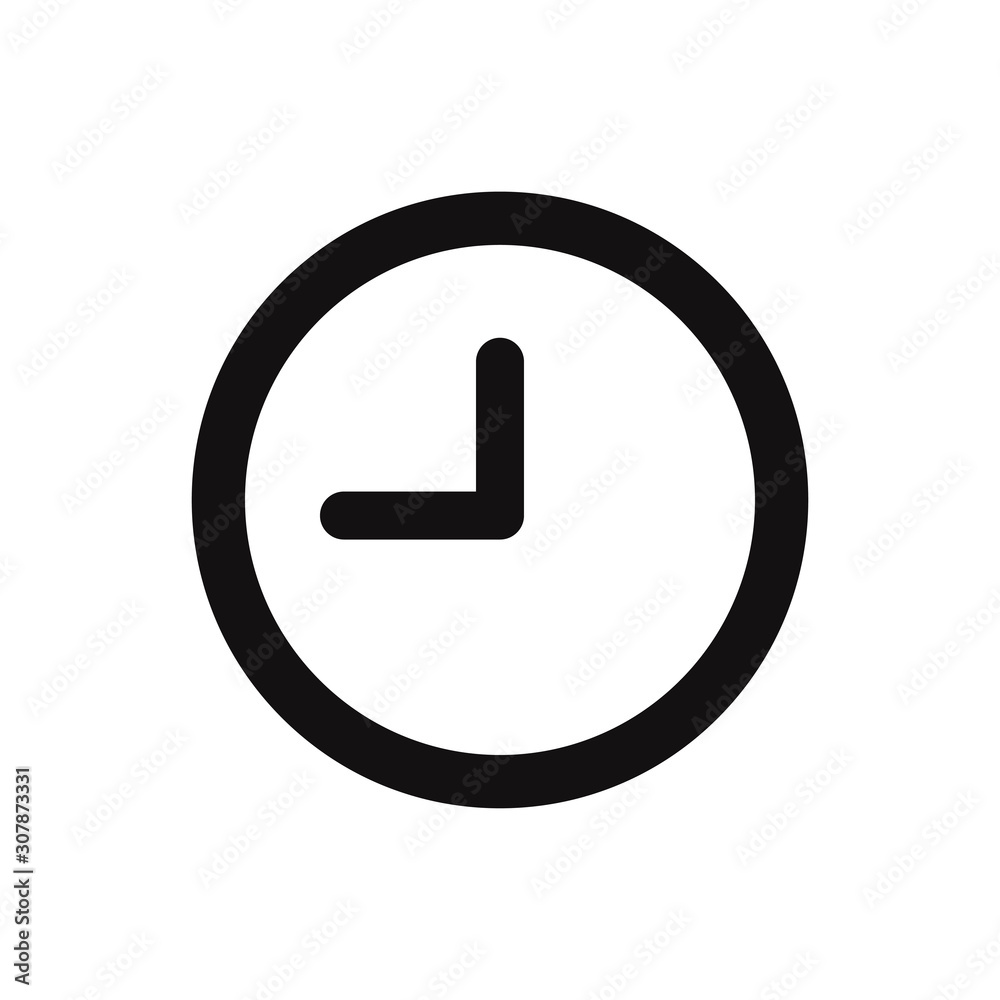 Clock vector icon, simple sign for web site and mobile app. Clock vector icon, simple sign for web site and mobile app.