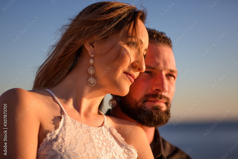 Beautiful Couple at Sunset