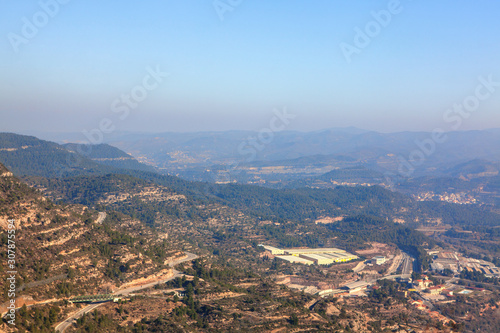 spanish nature aerial view from Montserrat