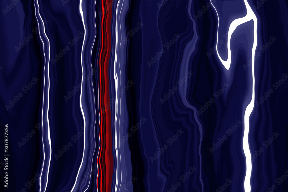 Liquid marbles or swirl ink marble in blue and lava red on abstract backgrounds	