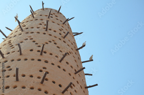 Pigeon Towers, traditional islamic architecture in Doha Qatar. photo