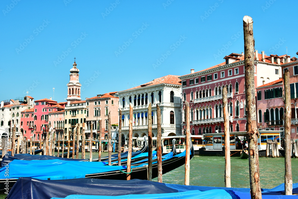 Fototapeta premium gondolas in venice