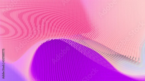Abstract blurred transparency dot mosaic movie, glowing gradient magical waves. Background for Youtube, opener, Christmas theme, holiday, party, clubs, event, music clips, advertising footage.