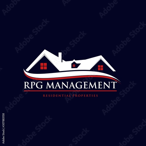 Home Property Management Creative Abstract Icon Logo Design Template Element Vector