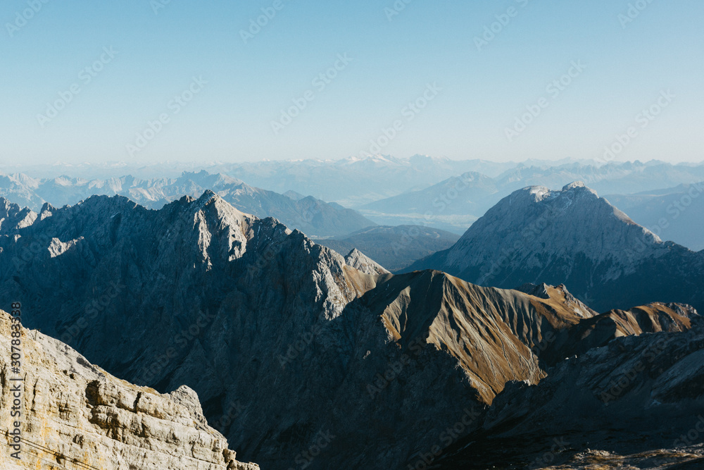 mountains on the german and Austrian border