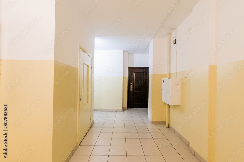 Russia, Omsk- August 02, 2019: interior room public place, staircase Russia, Omsk- August 02, 2019: interior room public place, staircase