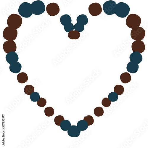 circles heart shape