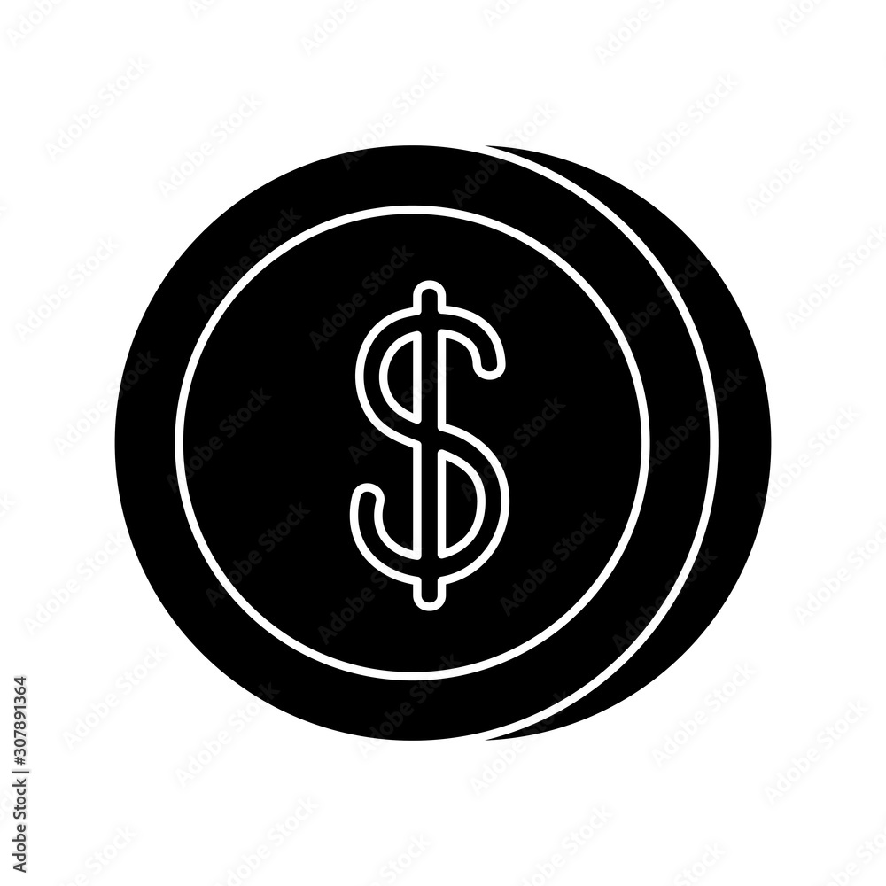 Obraz premium Coin design, Money finance commerce market payment invest and buy theme Vector illustration