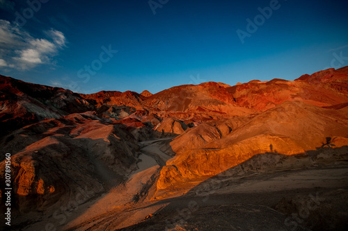 Sunsuet at Artist'a Palette Point in Death Valley National Park