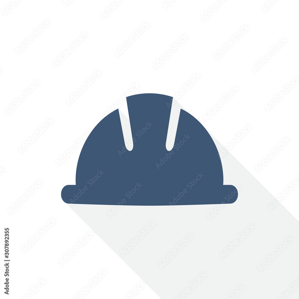 helmet icon, safety, engineer, worker concept flat design vector illustration in eps 10 with empty copy space helmet icon, safety, engineer, worker concept flat design vector illustration in eps 10 with empty copy space