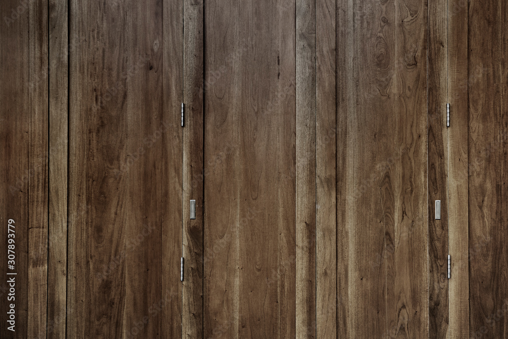Old wooden door front view and stock photo Old wooden door front view and stock photo