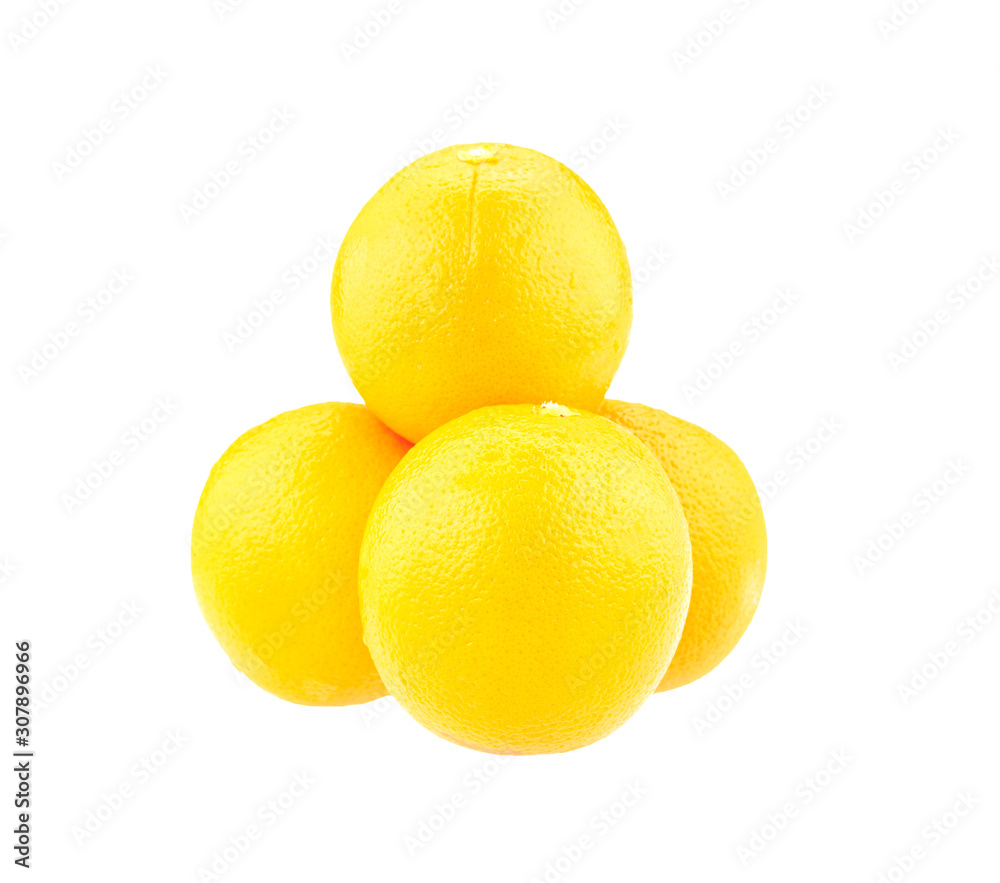 Orange isolated on white background in Full Depth of field white clipping path.