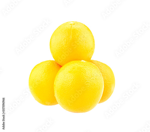 Orange isolated on white background in Full Depth of field white clipping path.
