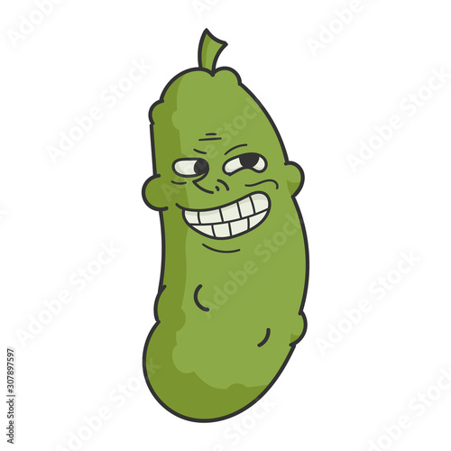Trolling Meme Dill Pickle Cartoon