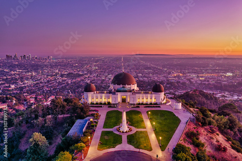 Griffith Observatory at last light 