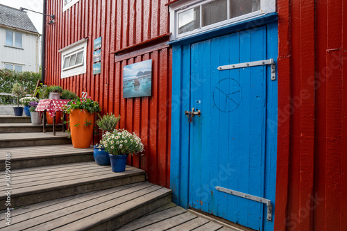 Red building in Lofoten