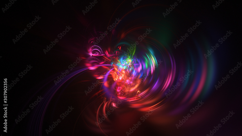 Abstract purple and red glowing shapes. Fantasy light background. Digital fractal art. 3d rendering. Abstract purple and red glowing shapes. Fantasy light background. Digital fractal art. 3d rendering.