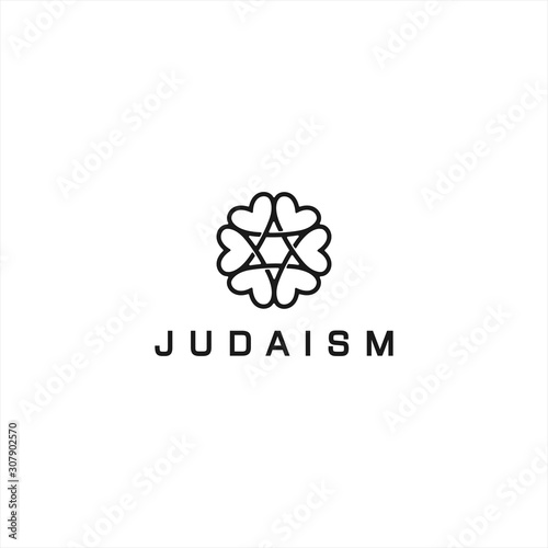 Judaism Community Logo Design Template