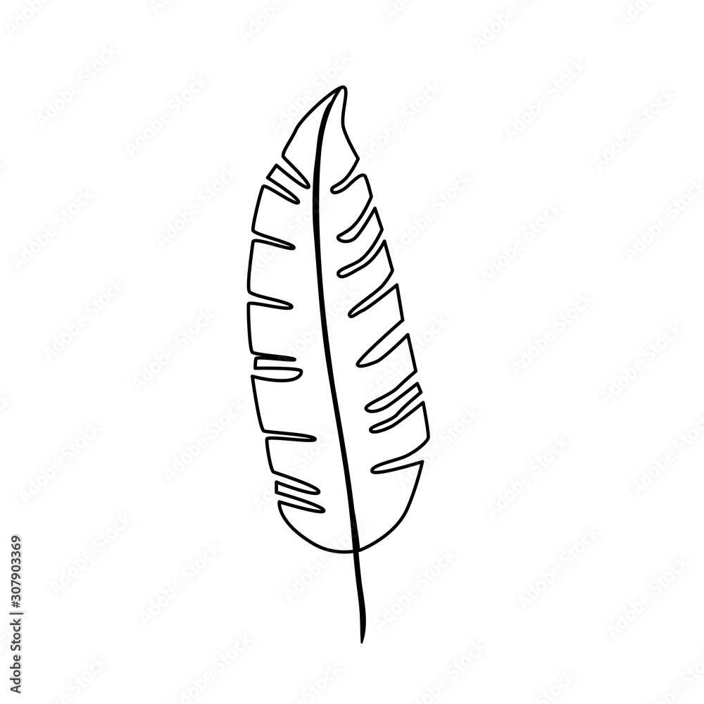 leaf nature tropical line style icon vector illustration design leaf nature tropical line style icon vector illustration design