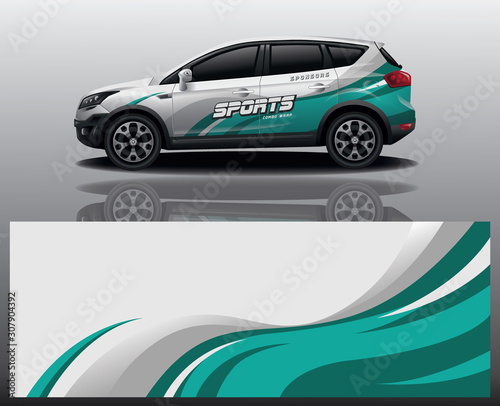 car decal wrap design vector