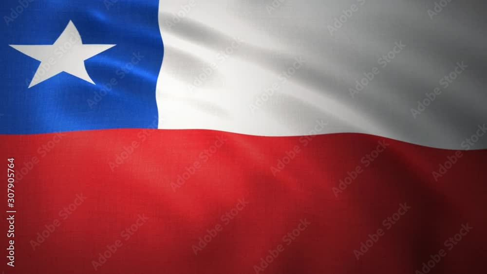 Flag Chile - 4K high resolution flag, evolving in the wind. Republic Of Chile footage Flag Chile - 4K high resolution flag, evolving in the wind. Republic Of Chile footage