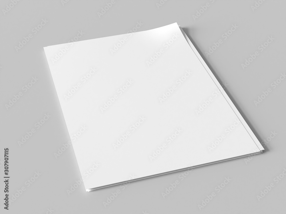 Empty sheets of paper template. Documents mockup. Empty sheets of paper template. Documents mockup.