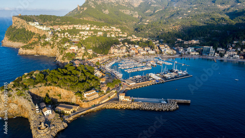 puerto Sóller al atardecer Mallorca España