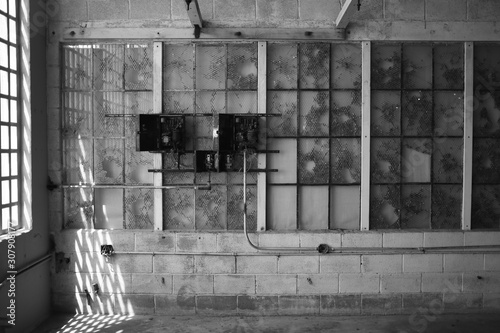 abandoned factory interior