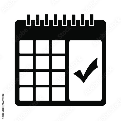 event schedule vector icon