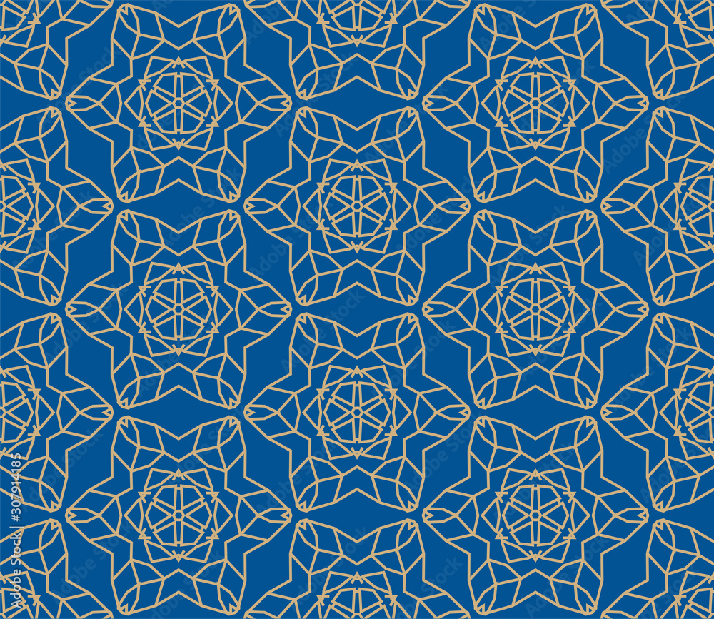 Fototapeta premium Vector Seamless Geometry Pattern for Postcards, wallpaper, web background, Print and fabric