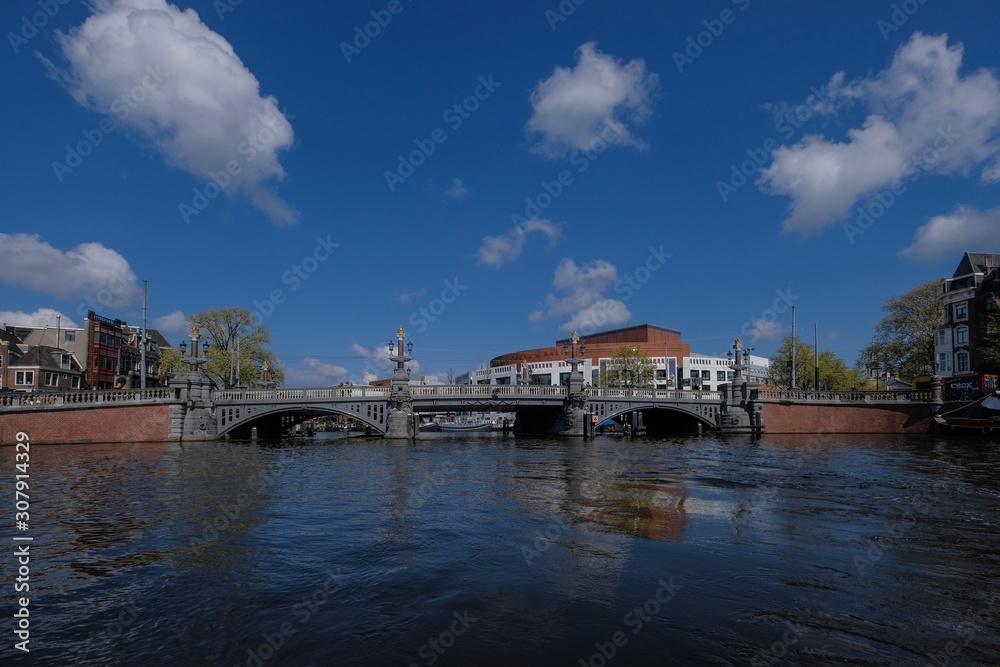 Obraz premium old bridge over the river Amstel