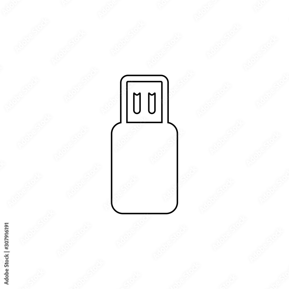 Flash memory drive icon. Mobile device symbol. Logo design element Flash memory drive icon. Mobile device symbol. Logo design element