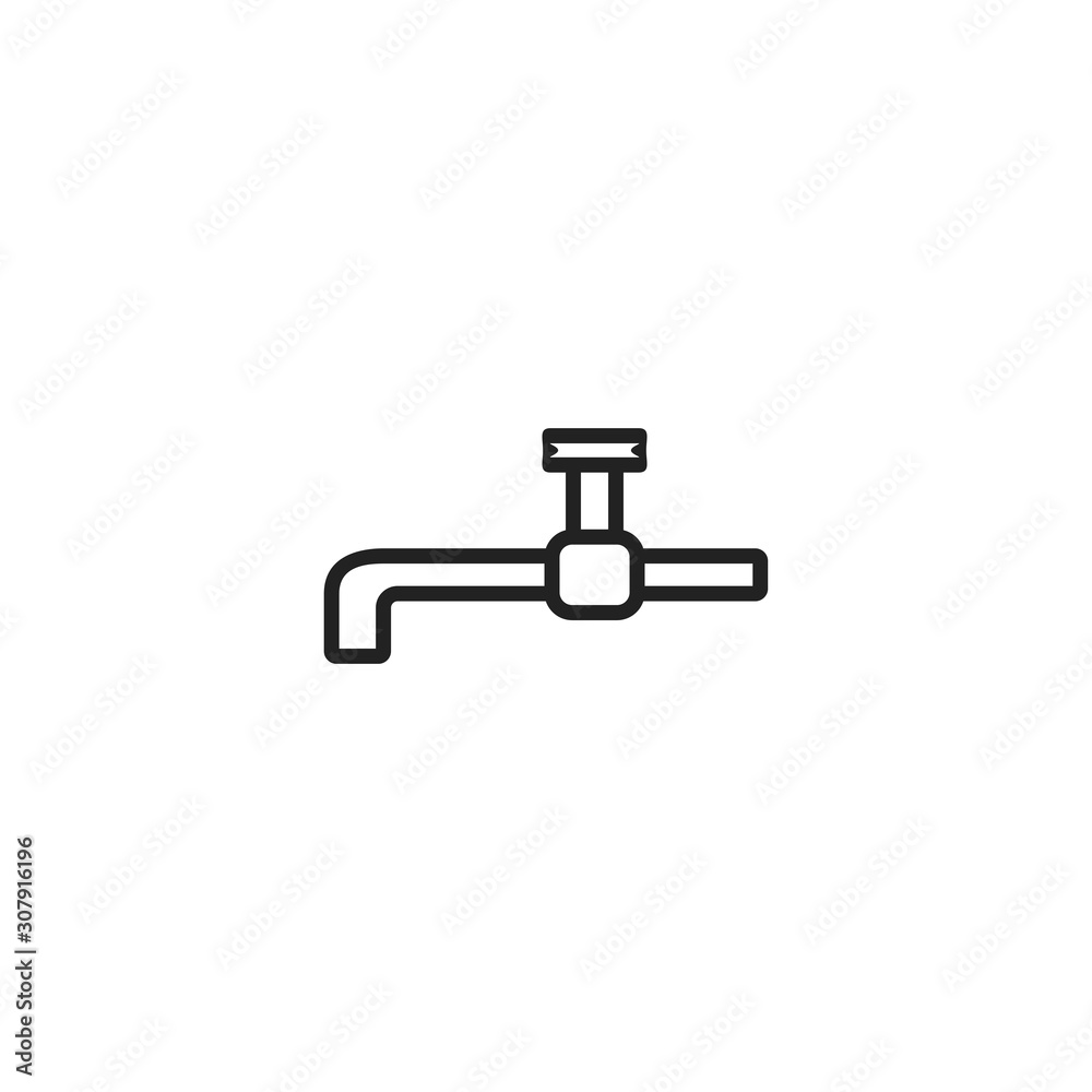 Faucet icon. Water tap symbol. Logo design element Faucet icon. Water tap symbol. Logo design element