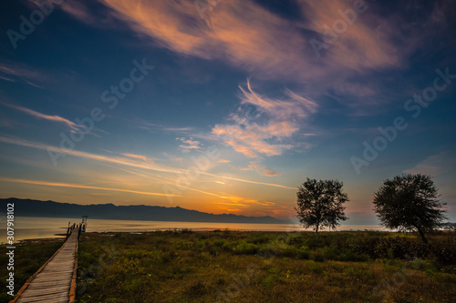Sunset Over Skadar Lake -Lake Shkodra Resort, Shkoder, Albania