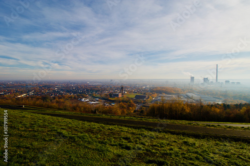 View over Herne and Recklinghausen in autumn photo