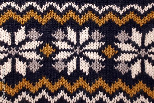knitted christmas pattern for background