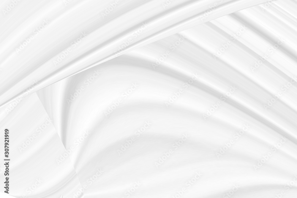 Abstract grey white waves and lines pattern.  Futuristic template background. 