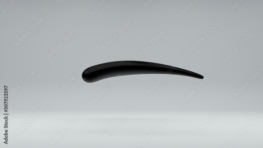 3D illustration of a drop of oil incomprehensible, irregular shape, black. The drop curves in space on a white background. 3D rendering of an amorphous body, abstraction. The idea of refining 3D illustration of a drop of oil incomprehensible, irregular shape, black. The drop curves in space on a white background. 3D rendering of an amorphous body, abstraction. The idea of refining