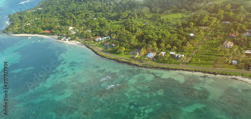 Colorful island landscape