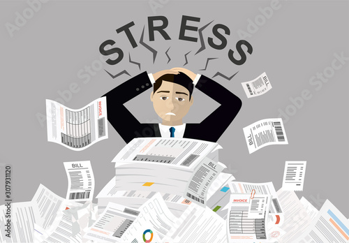 Young stressed man have no money to pay debts, holding head in despair, can not pay bills, having financial troubles. Planning budget concept