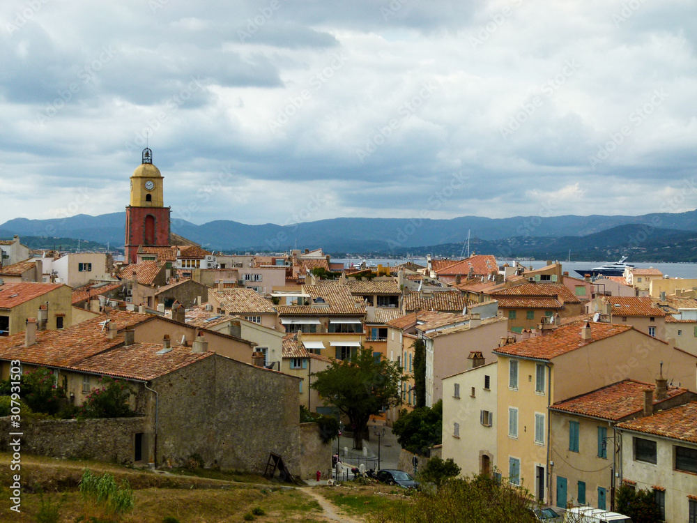 view of saint-tropez in france