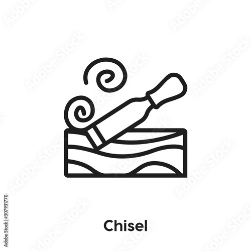 chisel icon vector sign symbol