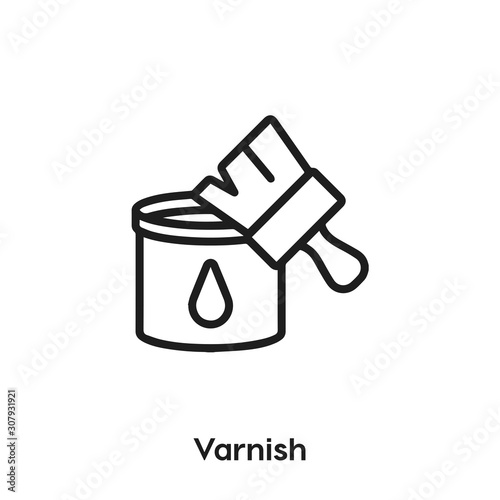 varnish icon vector. varnish icon vector symbol illustration. Modern simple vector icon for your design. varnish icon vector.	