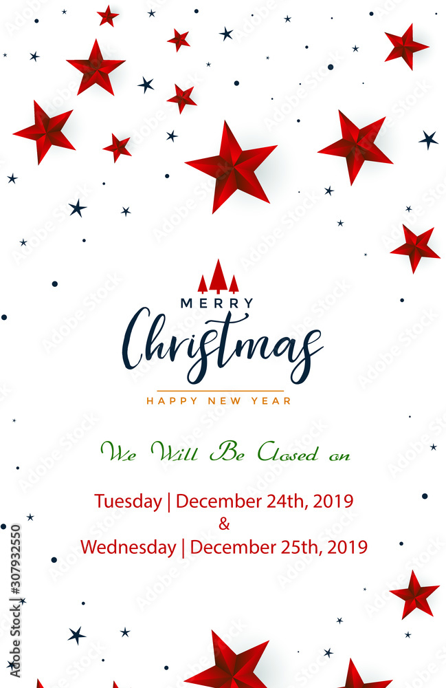 ready to print christmas banner vertical christmas office use business ...