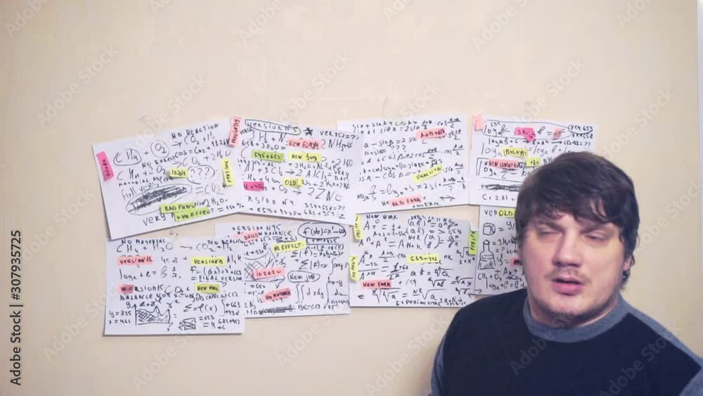 video portrait of a scientist giving a lecture.scientific and research work. workplace teacher video portrait of a scientist giving a lecture.scientific and research work. workplace teacher