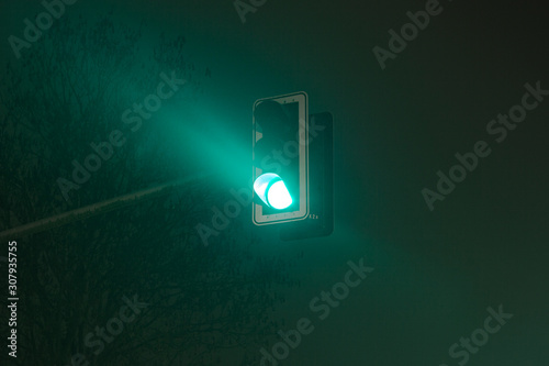 Принти на полотні green light at night