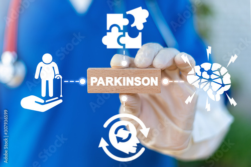 Parkinson Disease Tremor Medical Symptoms Concept. photo